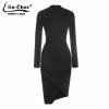 Elia cher Brand Women Dress 2016 Bodycon Winter Dresses Plus Size Women Clothing Sexy Sweater Midi Dresses vestidos 6726