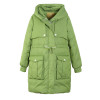 Elf SACK z winter 2016 fashion rib knitting with a hood slim waist long down coat female design