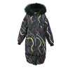 Elf SACK w magic female detachable fur collar with a hood loose thickening down coat female long design