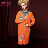 Elf SACK autumn sweet all-match fashion o-neck loose cardigan female medium-long