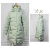 ELEXS 2017 Winter Long Coat Slim Thickened Turtleneck Warm Jacket Cotton Padded Zipper Outwear TSP8913