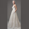 Elegant Women Formal Dress Ladies Deep V-Neck Empire White Princess Dress Sleeveless Floor-Length Swing Dress KH908323