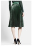 Ecombird 2017 Runway High Quality Women Metallic Skirt Midi Skirt High Waist Pleated Skirt Party Club Ladies Saia Fenimias