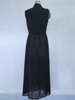 Echoine Chiffon Jacket Turn Down Collar With Sashed Slim Long Coats Summer/Spring Plus Size XXL Sleeveless Elegant Outwear Black