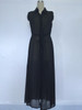 Echoine Chiffon Jacket Turn Down Collar With Sashed Slim Long Coats Summer/Spring Plus Size XXL Sleeveless Elegant Outwear Black