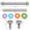 Easy clean silicone Baking Stick Rolling Pin Fondant Adjustable Rolling Pins MultifunctionThickness Embossing Patterned