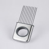 Easy Cut Onion Holder Slicer Vegetable tools Tomato Cutter Stainless Steel Kitchen Gadgets No More Stinky Hands U0502