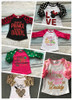 Easter baby girls love leopard three quarter cotton boutique cute top T-shirt raglans clothing ruffles little miss print prince
