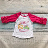 Easter baby girls love leopard three quarter cotton boutique cute top T-shirt raglans clothing ruffles little miss print prince