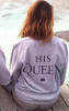 EAST KNITTING H1071 2017 New Fashion Couples Sweatshirts KING QUEEN Casual Long Sleeve Pullovers Hoodies Lovers Sweatshirt