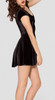 EAST KNITTING FASHION BL-349 New Women Velvet Deep Blue Evil Cheerleader 2.0 Dress S M L XL Plus Size