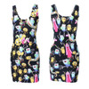 EAST KNITTING 2017 New Summer Women Dress Celeb Bodycon Dress Splash Floral Print Sleeveless Midi Dresses Ladies Casual Vestidos