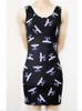 EAST KNITTING 2017 New Summer Women Dress Celeb Bodycon Dress Splash Floral Print Sleeveless Midi Dresses Ladies Casual Vestidos