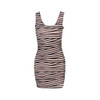 EAST KNITTING 2017 New Summer Women Dress Celeb Bodycon Dress Splash Floral Print Sleeveless Midi Dresses Ladies Casual Vestidos