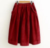 Early spring new Japanese style Corduroy solid A-Line skirt mori girl