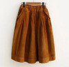 Early spring new Japanese style Corduroy solid A-Line skirt mori girl