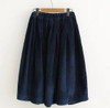 Early spring new Japanese style Corduroy solid A-Line skirt mori girl