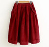 Early spring new Japanese style Corduroy solid A-Line skirt mori girl