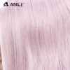 Noble Wavy Wave Lace Front Wigs 20 Inch Long Pink Kanekalon Synthetic Cosplay Wigs For Black Women Heat Resistant Free Shipping