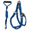 No-Pulling Dog Step-in Harness Leash Adjustable Solid Color Nylon Dog Training Walking Leash Collar for Small Medium Large Dogs