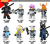 Ninjagoes legoingly Figure PG8077 Garmadon Shark Army Great White Puffer Lantern fish Lead Crab Jerry Hamer Building Blocks Toys