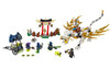 Ninjago Master WU Dragon Ninja Building Kit Thunder Swordsman Building Blocks Bricks Toy 70734 Compatible with Legoe