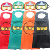Ninja Ninjago Superhero Spiderman Batman Capes Mask Character For Kids Birthday Party Clothing Halloween cosplay Costumes 2-10Y