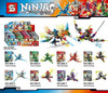 Ninja Cole Zane Samurai X NYA Jay Kai The Wei Snake Vermin Lloyd Master Wu Lady Dogshank Building Blocks Kids Gift Toys KF1047