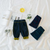 2018 New spring Autumn Casual Children baby kid's boys girls Cute Pocket Denim Elastic Waist pant trousers Y3010