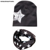 2018 New spring 20 colors star cotton baby hat scarf sets children hats beanies collars boys girls kids caps scarves child wraps