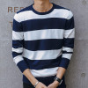 2018 New Pullovers Men Top Design Autumn Spring Brand Clothing Casual Slim Fit Cotton Knitting Quality Patchwork Mens Sweaters