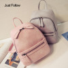 2018 New PU Leather Ladies Feminine Backpack For Teenage Women Backpack Girls School Bag Solid Mini Small Backpack