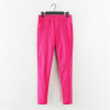 2018 New Jeans Plus Size Pants Women's Spring Korean Elastic Waist Pants Feet Pants 7 Color Solid Slim Was Thin Pencil Pants