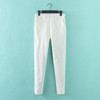 2018 New Jeans Plus Size Pants Women's Spring Korean Elastic Waist Pants Feet Pants 7 Color Solid Slim Was Thin Pencil Pants
