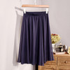 2018 New Fashion Womens Chiffon Skirt Summer Ladies Casual Slim Beach Pleated Skater Midi Skirts Saia High Waist Faldas Mujer