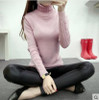 2018 new fashion Women white Lapel turtleneck sweater female basic knitted shirt Twist thick slim long sleeve pullover sweater