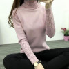 2018 new fashion Women white Lapel turtleneck sweater female basic knitted shirt Twist thick slim long sleeve pullover sweater