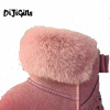 2018 new fashion women shoes winter rivets turned-over short plush warm snow boots sweet student short boots