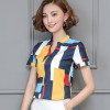 2018 New Fashion Women Blouses Summer Shirts Female Clothing Short 3/4 Long Sleeve Blusas Women's Blouse 3D Print Office OL Tops