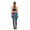 2018 New Fashion Retro Women Fitness Legings Flowers Leaf Printing Legging Woman High Waist Leggins 3XL