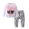 2018 New Fashion Infant Clothes Baby Girl Clothes Casual Long-sleeved T-shirt+Pants 2 Pcs Suit Newborn Toddler Baby Clothing Set