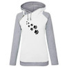 2018 New Fashion Funny Cats Footprints Patterns Kawaii Sweatshirts Tops Femmes Printing Youth Loose Harajuku Creative Buckle