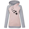 2018 New Fashion Funny Cats Footprints Patterns Kawaii Sweatshirts Tops Femmes Printing Youth Loose Harajuku Creative Buckle