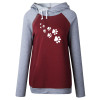 2018 New Fashion Funny Cats Footprints Patterns Kawaii Sweatshirts Tops Femmes Printing Youth Loose Harajuku Creative Buckle