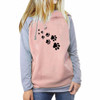 2018 New Fashion Funny Cats Footprints Patterns Kawaii Sweatshirts Tops Femmes Printing Youth Loose Harajuku Creative Buckle