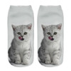 2018 New Fashion Cute Popular Funny Unisex Short Socks 3D Cat Printed Anklet Socks Casual Socks With High Quality hot Sale #30