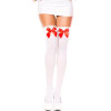 2018 New Fashion BLack Red White Sexy Stockings Thigh High Sheer Bow Stockings Hosiery Nets Stay Up For Sweet Lady Girls Hot