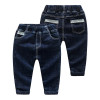 2018 New Denim Children Jeans Drawstring Boys Girls Denim Pants Thick Winter Warm Long Trousers Boys Girls Casual Denim Pant