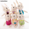 2018 new Cute Rabbit toys Plush Doll mini pendant toys for children wedding gift Holiday wholesale 6 piece/lots hot sale