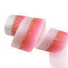 David accessories 1.5"38mm glitter rainbow polyester grosgrain tape ribbon 5yards,DIY handmade materials, 5Yc2708